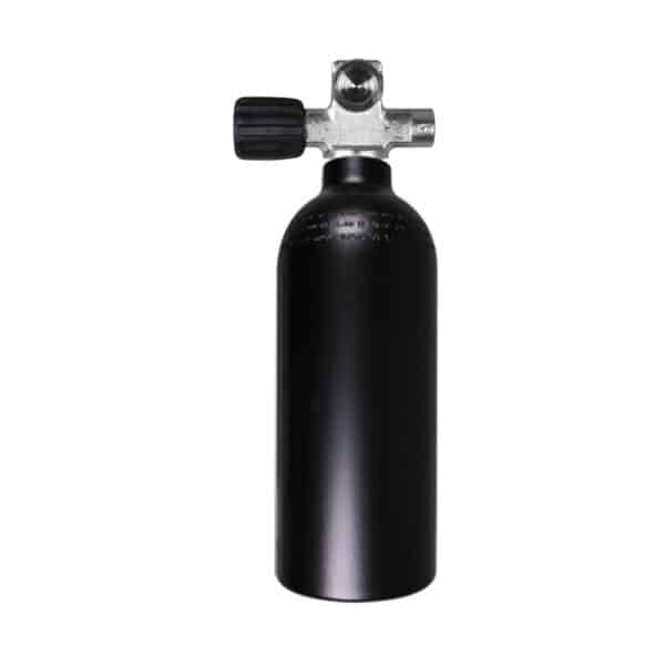 1.5 Liter Aluminum Single 230 Bar with Left expandable valve inclusive Blind Plug