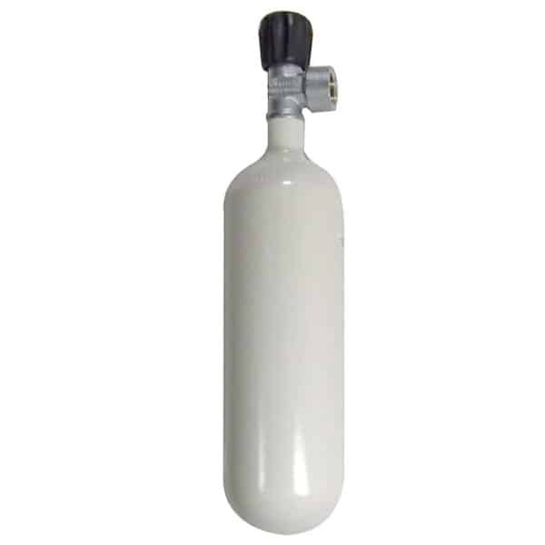 1.0 Liter Steel Single 200 Bar with Mono G5/8 Valve