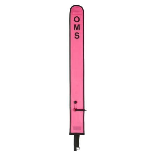 OMS 3,3 Signal Buoy PINK Hybrid Filling withOctopus and Inflator, Length approx. 1,0 Meter - Image 2