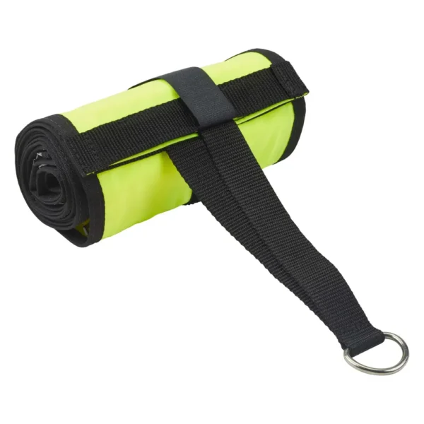OMS SLIM signal buoy YELLOW hybrid fillingwith octopus and inflator, length approx. 1.8 meters